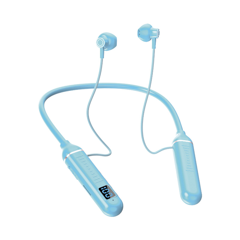 スポーツゲームノイズリダクション首掛けワイヤレスBluetoothヘッドセット超長バッテリー寿命首掛けイヤホンAppleおよびAndroidユニバーサルに適しています|undefined