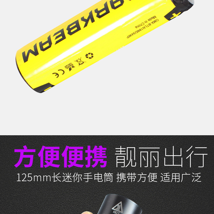 365 UV lamp flashlight outdoor night search ore banknote detection cat moss fluorescent agent detection lamp manufacturers