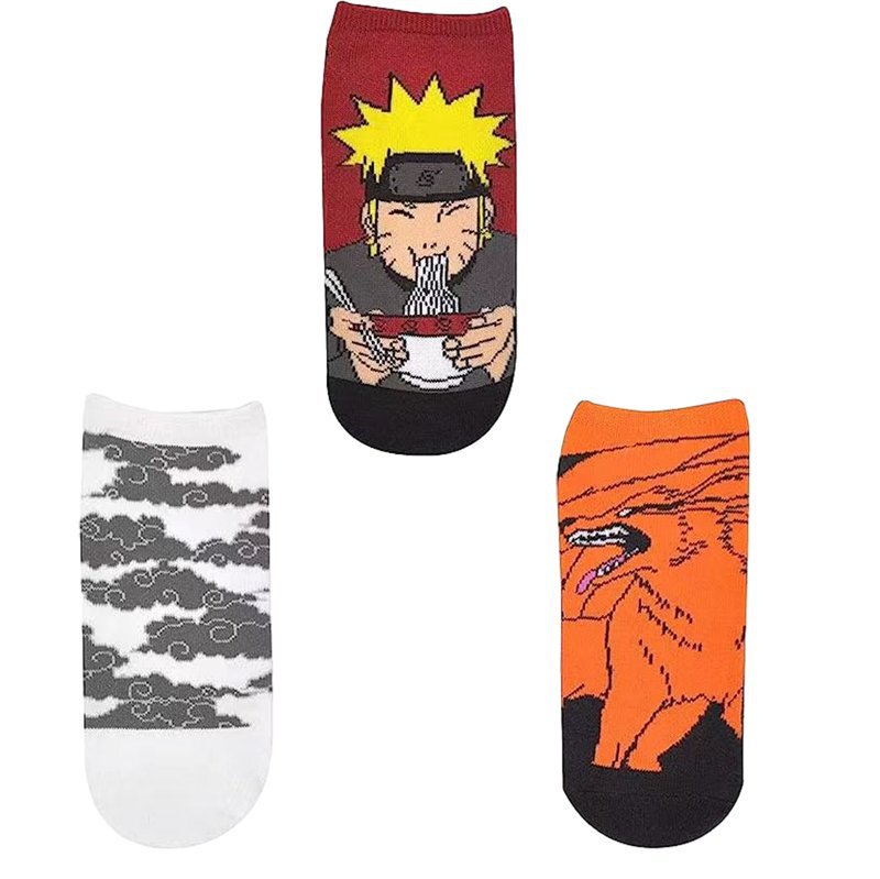 Men's Cotton Four Seasons Popular Naruto Tide Socks Women Wholesale Socks Cartoon Cotton Amazon Socks Cotton Socks Boat Socks
