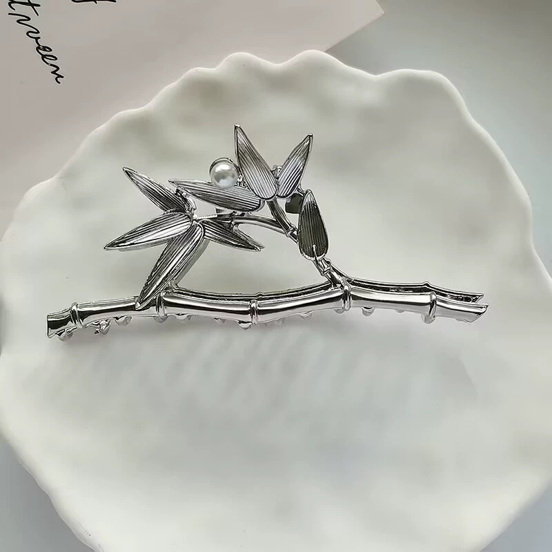 Комплект заколок для волос с серебряной расческой, заколки в корейском стиле с металлическими крабами и акулами, крупный набор форм