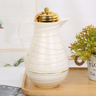 Middle East insulated kettle household red teapot glass liner Arabian thermos Kettle Coffee Pot 1L