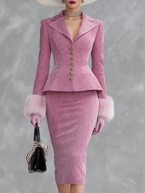 2025 Cross-Border European and American Fashion Suede Retro Slim-Fit Elegant Jacket Blazer