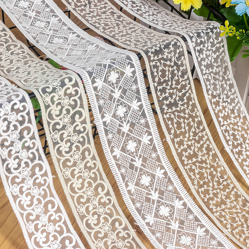 天缘现货棉线网纱蕾丝花边条码洛丽塔袖口领口装饰辅料厂家直销