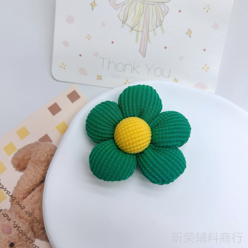 韩版五瓣花胸针配件发饰diy手工布艺花朵服装辅料包包手机壳挂件|undefined