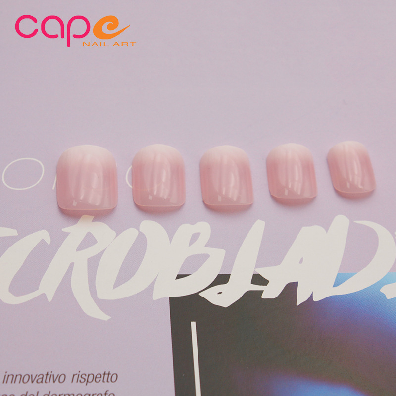 K · nail 24 finished nail art 2G nail glue round head French color box gradient French bright oil