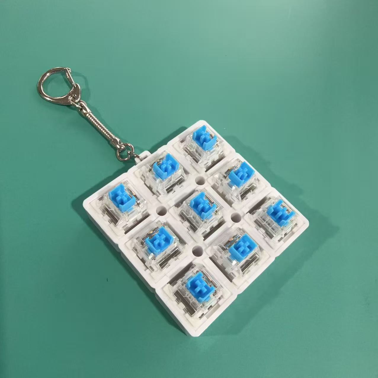 Nine-key white shell base + snake bone