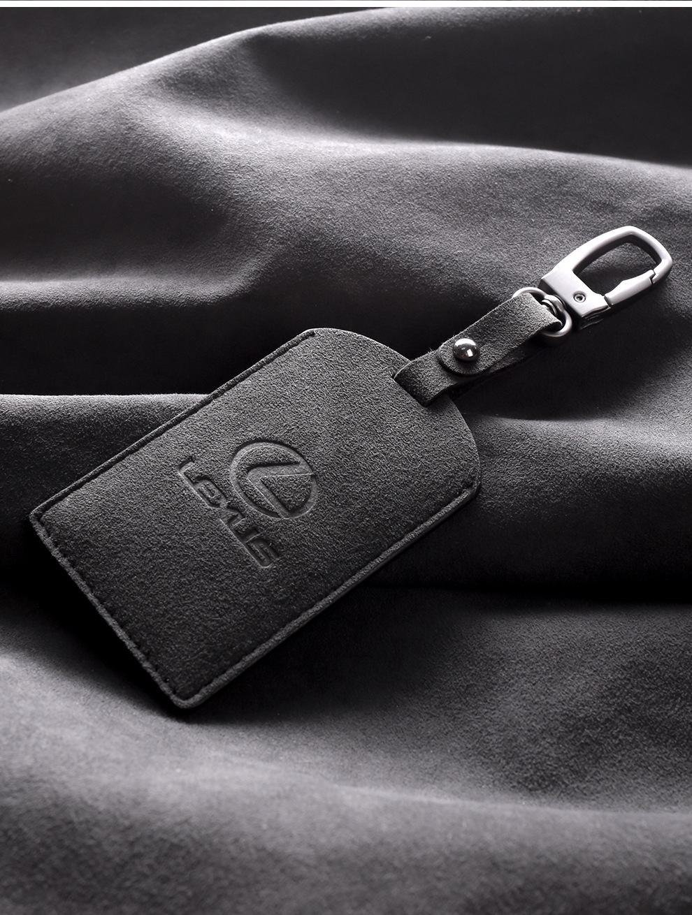 Custom Alcantara fur key card set for Lexus LX570 and other card key case