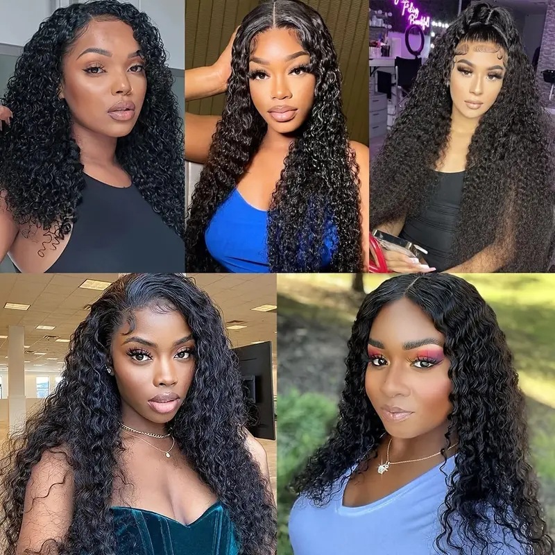 Perruque synthétique front lace bouclée extension cheveux femme_voghion.com