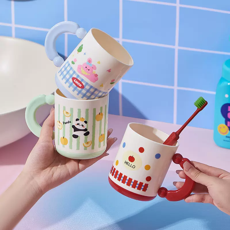 厂家直供洗漱杯卡通可爱卡通漱口杯学生刷牙杯牙刷杯多巴胺漱口杯