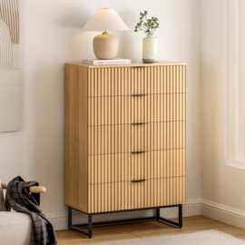 亚马逊跨境外贸凹槽五斗柜高梳妆台抽屉柜卧室客厅入口走廊壁橱台