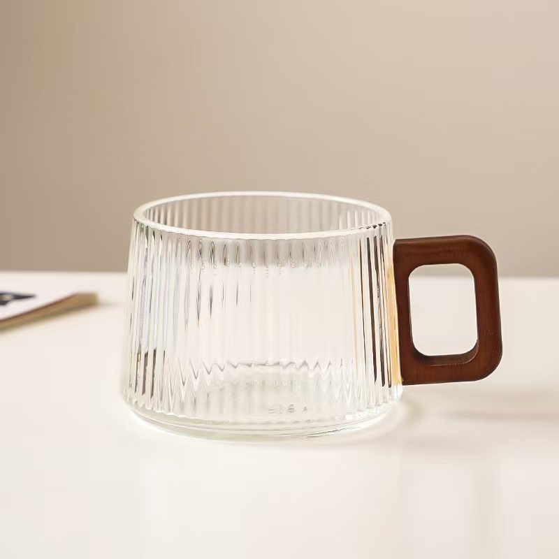 Taza de Té de Vidrio de Borosilicato Alto, Resistente a Altas Temperaturas, para Oficina