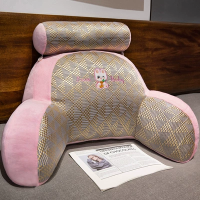 Artifact Sofa Backrest Chair, Multi-function pad - medium-cushion-60x-40cm-independent-inner-liner-removable-and-washable-pink-rabbit-summer-ice-vine-fabric