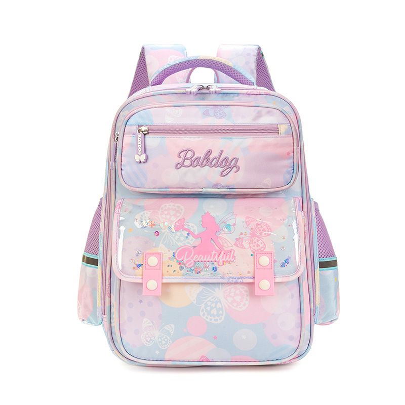 Babdou Primary School schoolbag protección de la columna vertebral de las niñas y reducción de carga impermeable ligero de gran capacidad Mochila para niños para grado 1-3-6