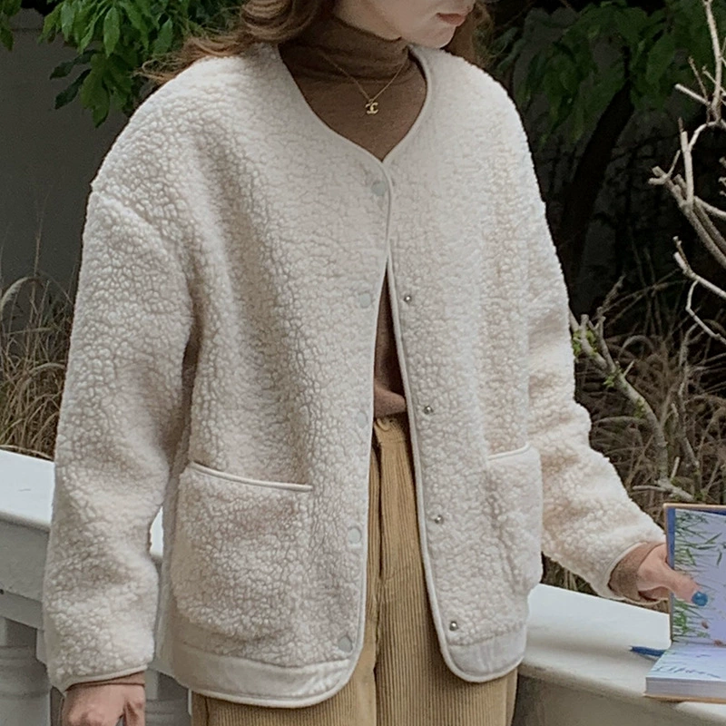 Морисима осенний и зимний кашемир с плюшевым твидом женское 2023 новый гранулированный кардиган премиум-смысл утолщенный топ