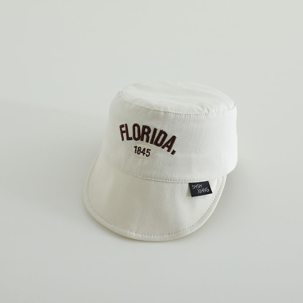 Sombreros para niños de 1 a 3 años de edad para bebés delgados bordados extranjeros letras para bebés gorras de boca de pato gorras para bebés primavera y verano