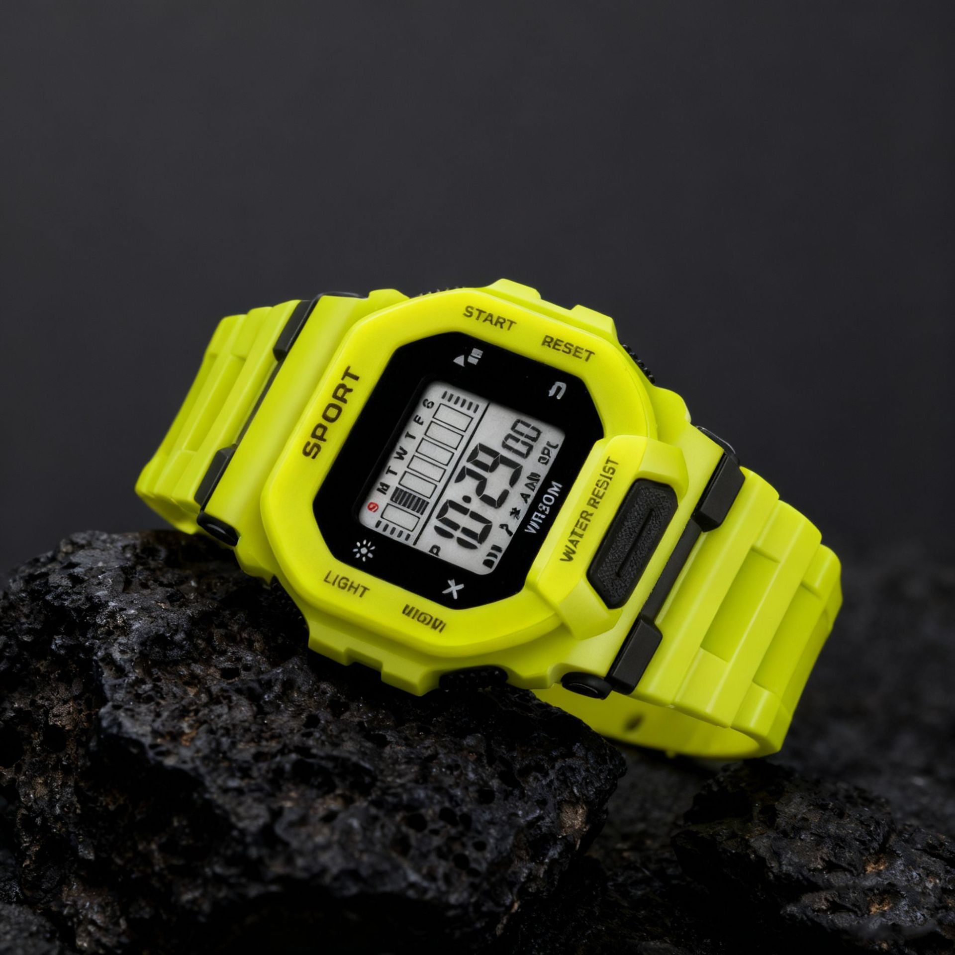 New Large Digital Children's Electronic Watch Male Student Female Multifunctional Sports Waterproof Large Dial Electronic Watch