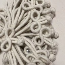 双面呢手工盘扣米色盘扣服装盘扣扣子装饰扣配件百搭