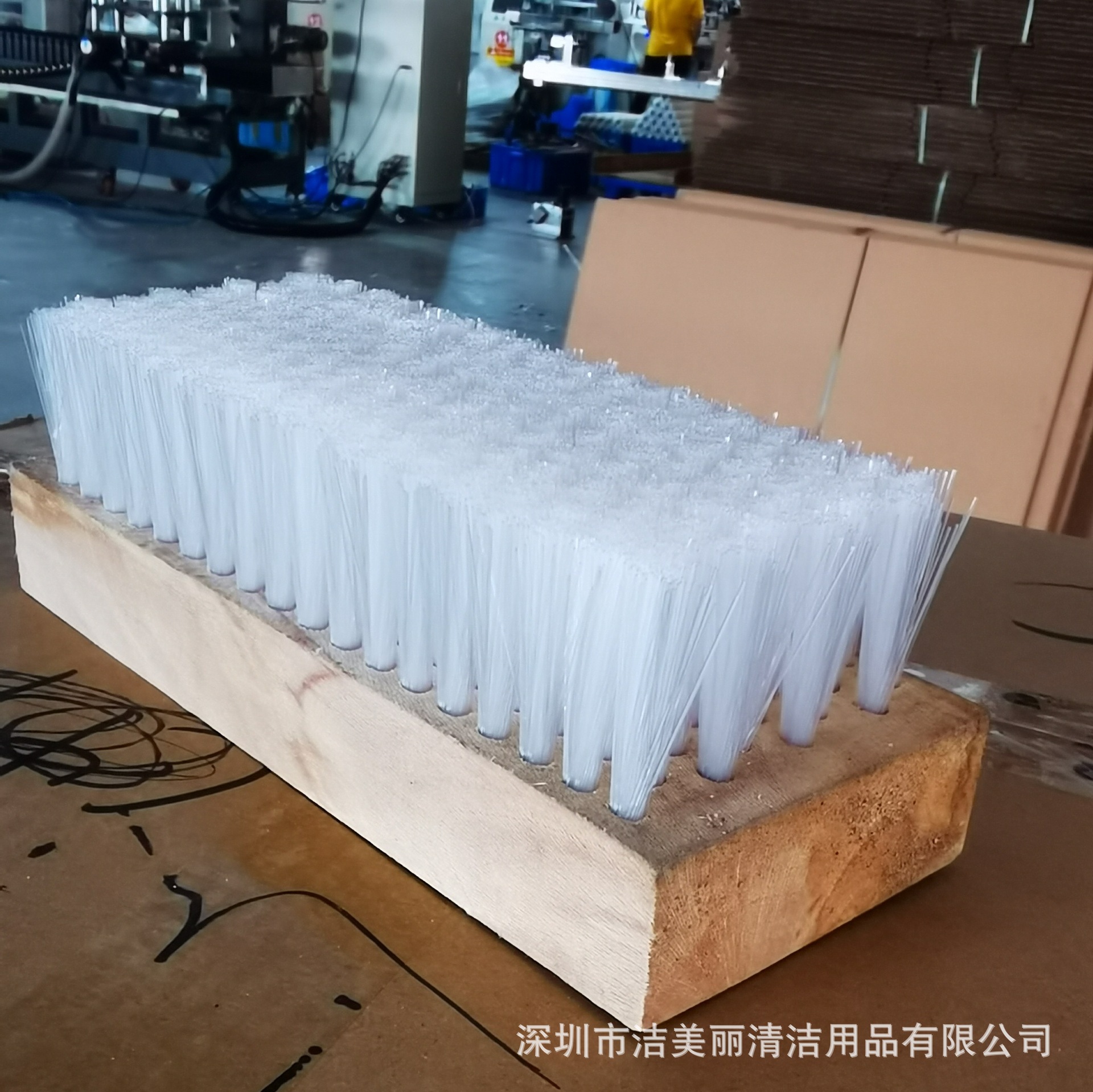 木头板刷  排刷 工业刷子 深圳毛刷加工定制 植毛加工