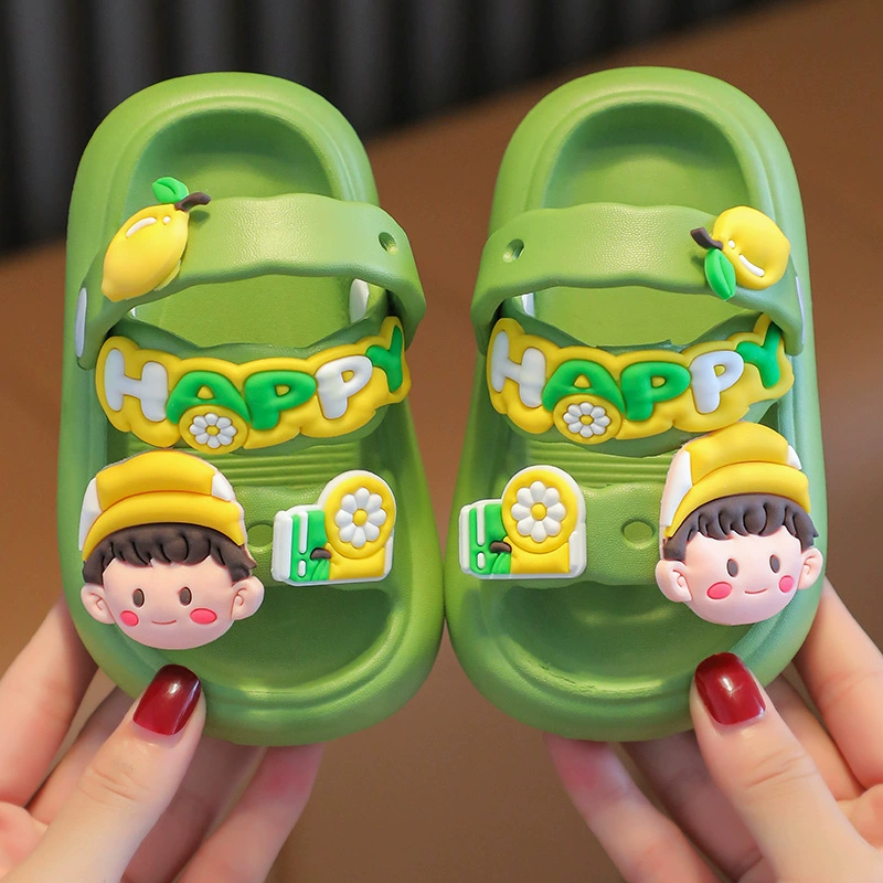Детские сандалии женский летний мультфильм милая принцесса мягкая подошва противоскользящая домашняя баня