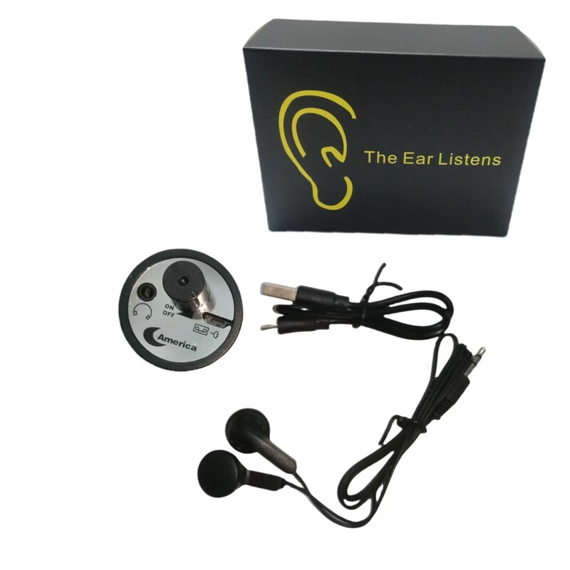 Sound Detector for Detecting Leaks, Small Black Pickup, Wall Radio Amplifier for Leak Detection Sound Detector for Detecting Leaks, Small Black Pickup, Wall Radio Amplifier for Leak Detection