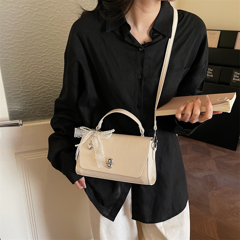 Bolso retro para mujeres 2026 nueva primavera coreana simple de alta calidad bolso de mano pequeño bolso de hombro universal image 5