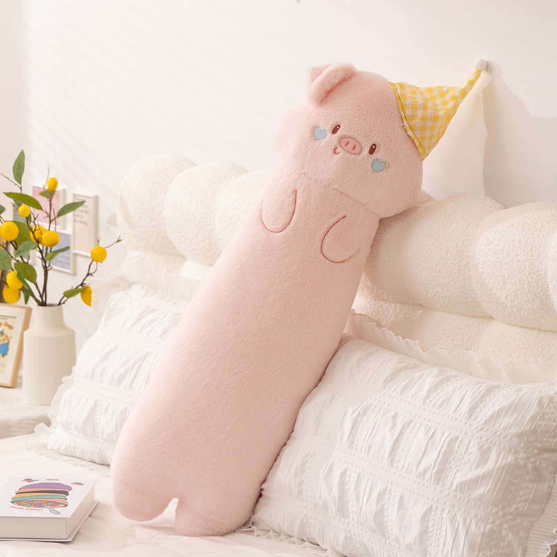 Cocinto lindo almohada larga para niñas dormir almohada de pierna para niños muñeca de tela regalo cama embarazada almohada de cabeza