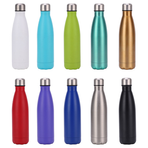 Cross-border 304 stainless steel cola bottle vacuum double-layer insulated flask outdoor large capacity sports water bottle bowling cup