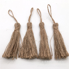 现货麻绳流苏穗 中国结流苏书签扇子挂件穗子 田园风家居装饰吊穗