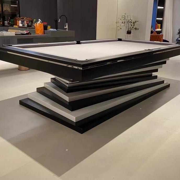 Mesa de billar mesa de billar para adultos estándar para el hogar americano nueve bolas negras ocho elegantes nueve bolas entretenimiento comercial villa de lujo
