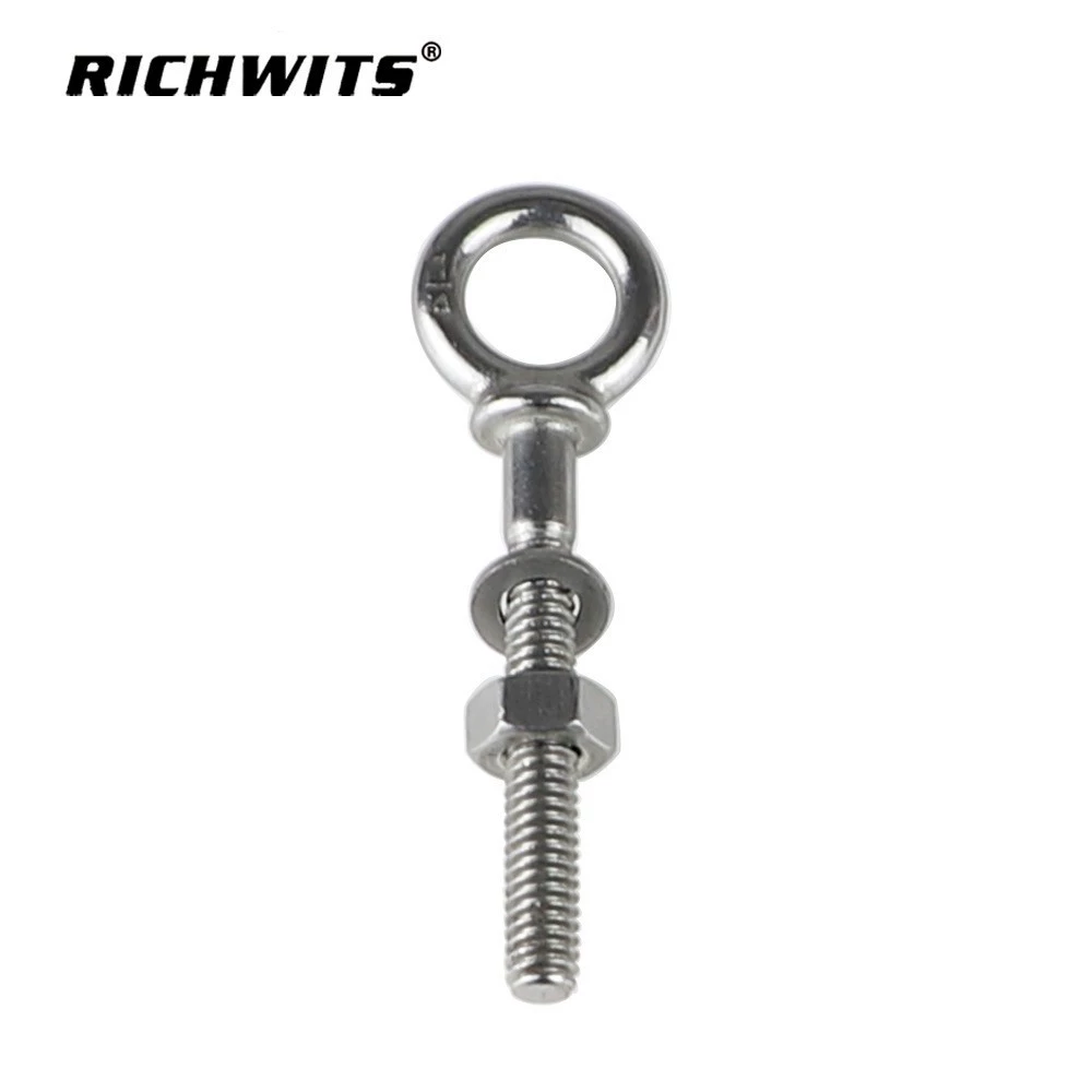 Аксессуары для оборудования: подъемный глазной болт из нержавеющей стали 316 American G277 с резьбой UNC, подъемный глазной винт для морского подъема и такелажа.