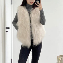 皮草马甲2025秋冬新款海宁双面编织貉子毛外套女真毛毛网红背心