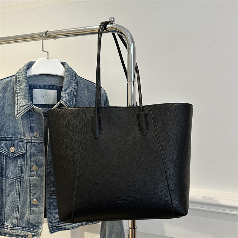 2024 nueva moda de color sólido ocio de viaje sencillo bolso de hombro para mujeres gran capacidad suave retro mujer