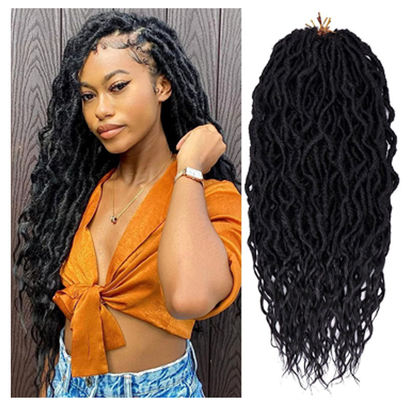12in 18in 24in Queen Goddess Faux Queen Ghana Locs chemical fiber wig