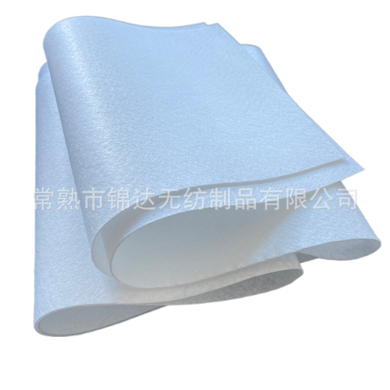 厂家直供 过滤布针刺无纺过滤棉 白色针刺棉