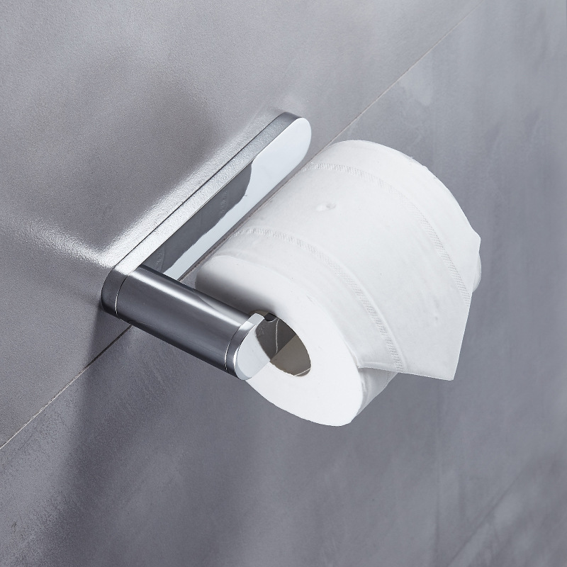 Toilet paper holder, wall-mounted bathroom toilet paper rack, hotel engineering restroom tissue holder, bathroom support bracket
