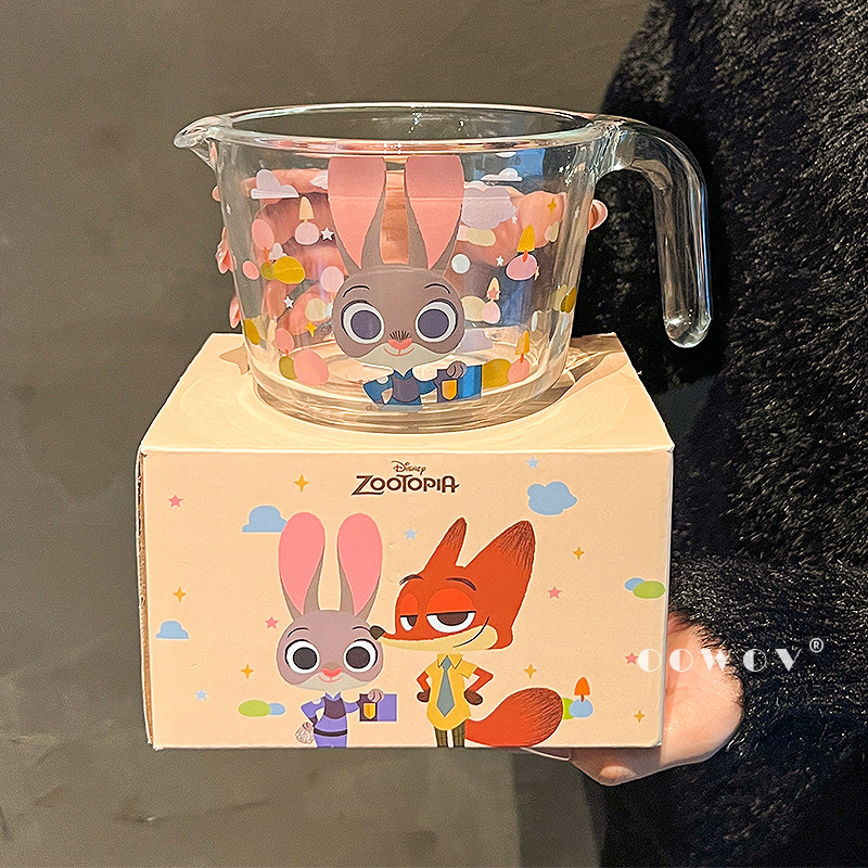 史迪仔尼克朱迪玻璃量杯带刻度耐高温烘焙工具厨房食品级打蛋杯子|undefined