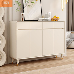 Home Entry Light Luxury Cream Style Shoe Cabinet Household Doorway Living Room Entrance Cabinet Integrated New Large Capacity Storage