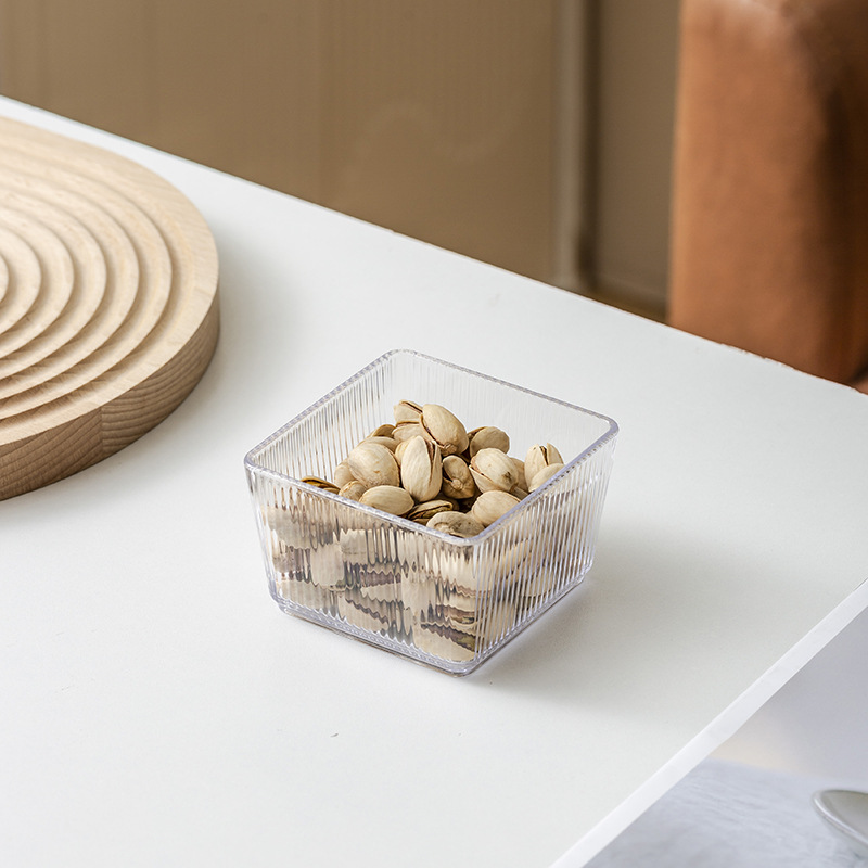 Plato de frutas de vidrio, plato de frutas de lujo ligero casero con cubierta de barra KTV creativo de bocadillos, plato de bocadillos