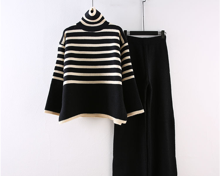 Women's Clothing Large Size Loose All Match High Collar Knitted Sweater_voghion.com