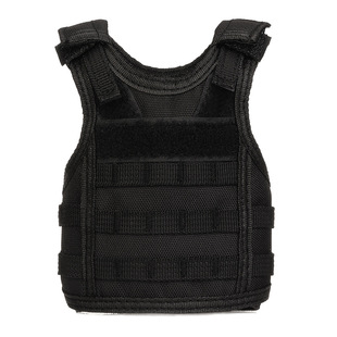 Mini Vest Mini Tactical Vest Beer Vest Water Bottle Water Cup Protective Cover Outdoor Vest for Military Fans