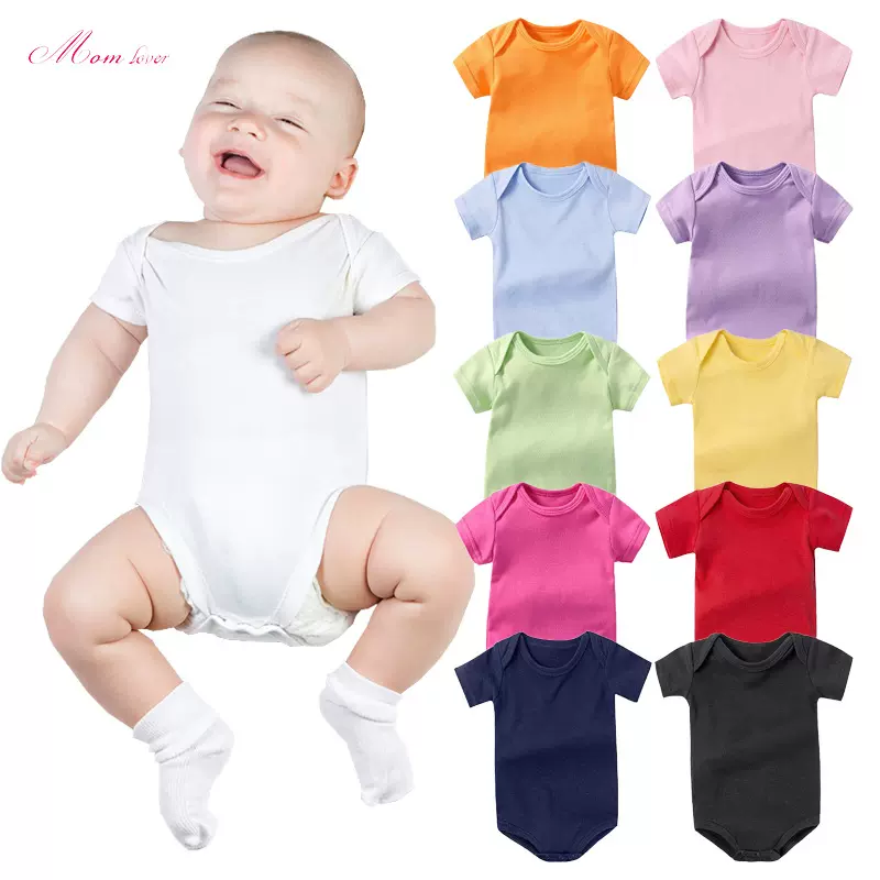 DIY亚马逊婴儿哈衣包屁衣新生儿连体衣爬服baby romper newborn