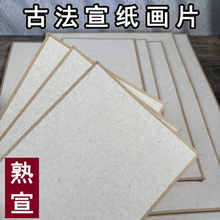 全熟宣纸软卡画片A3A4镜片斗方工笔画没骨画小楷书法作品免装裱