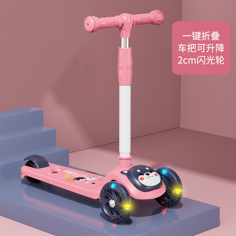 Spot de comercio exterior al por mayor scooter para niños, puede sentarse, niños y niñas, asientos deslizantes para bebés, música plegable