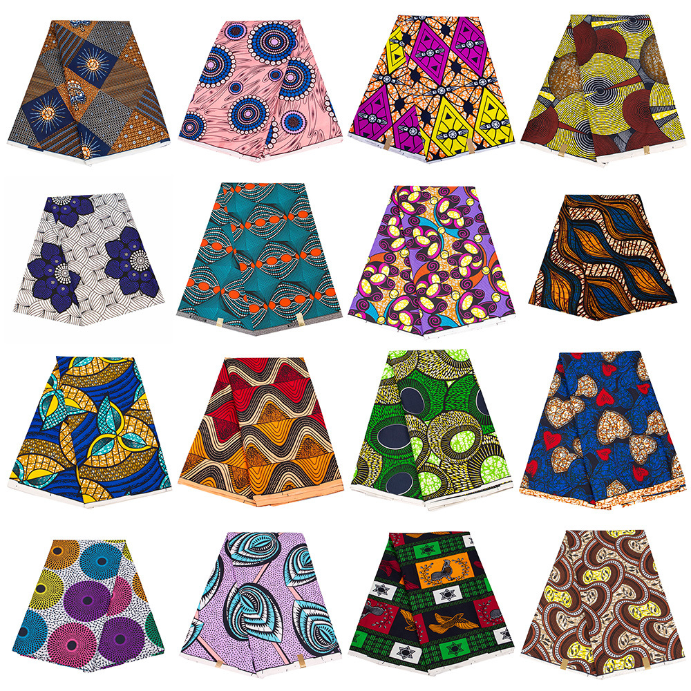 Spot African wax cloth double-sided poly...