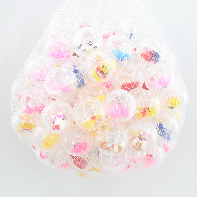 Suministro directo de fábrica 32mm muñeca transparente cáscara de huevo juguete Bola de huevo 7,5 cm ronda huevo máquina de torsión sala de juegos