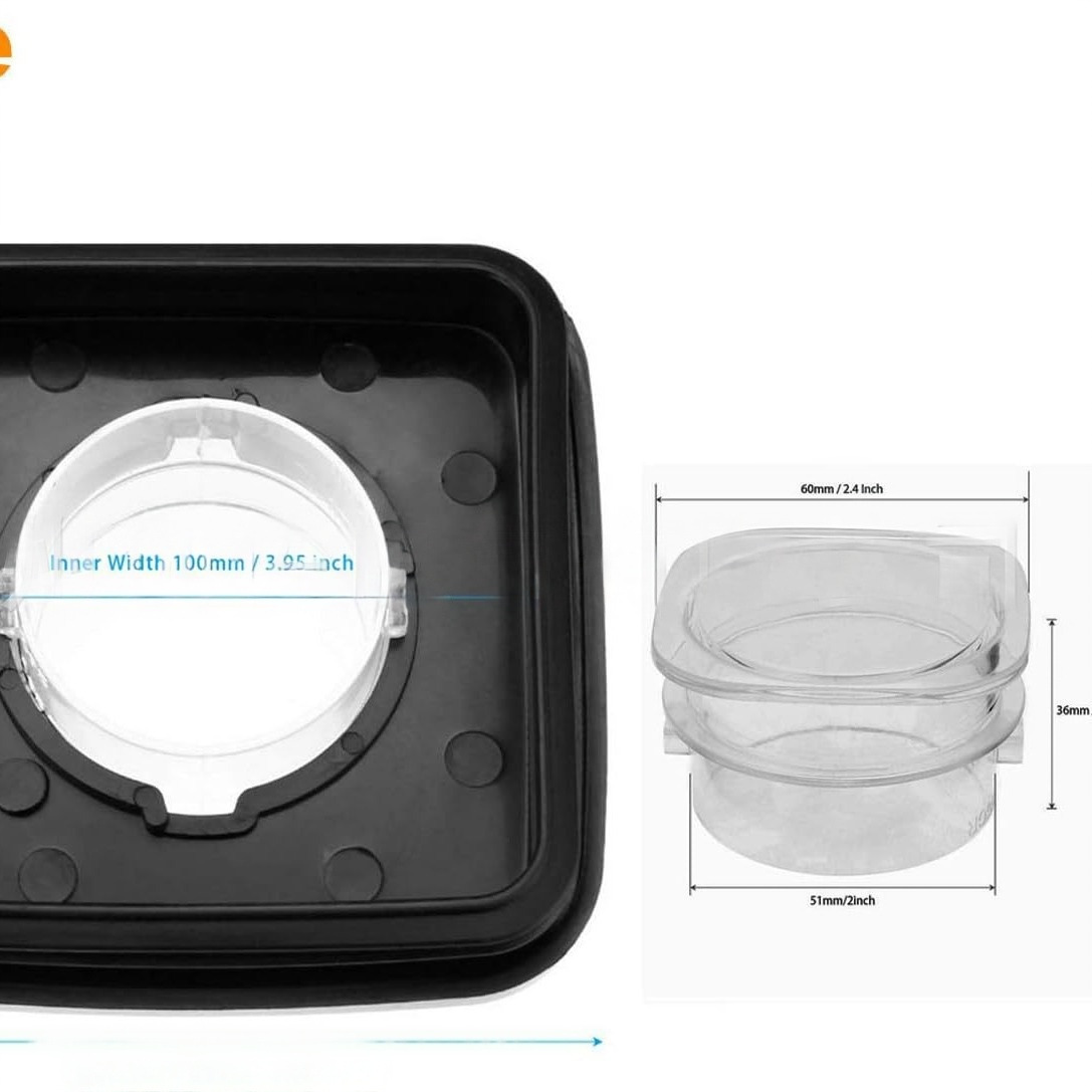 Mezcladoras de Oster y Osterizer Cuadrado tapa de vidrio taza de plástico accesorios de exprimidor