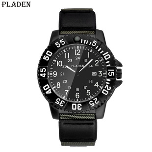 Pladen watches Waternight Nightlights Easy to see men's waterproof nylon leather quartz watch Male hot selling watches