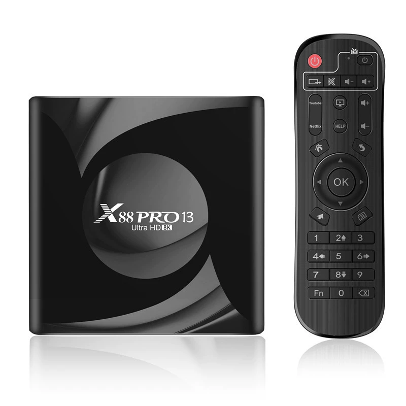 X88 PRO 13 set -top box Android13 RK3528 WIFI6 4GB/64G Bluetooth HD tvbox