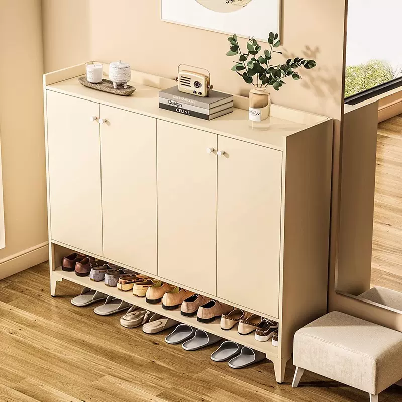 钢制鞋柜家用门口多层储物入户走廊室内玄关防尘收纳柜金属鞋柜子