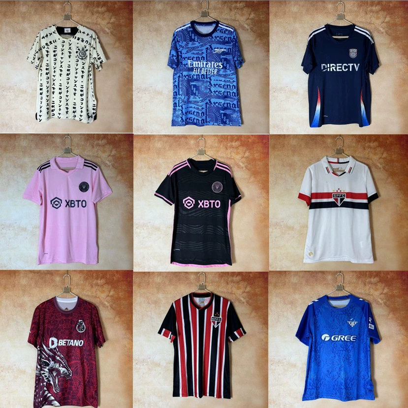 2526 тайская версия Corinthians Miami Santiago Flamengo Porto Сен-Этьенн Месси джерси